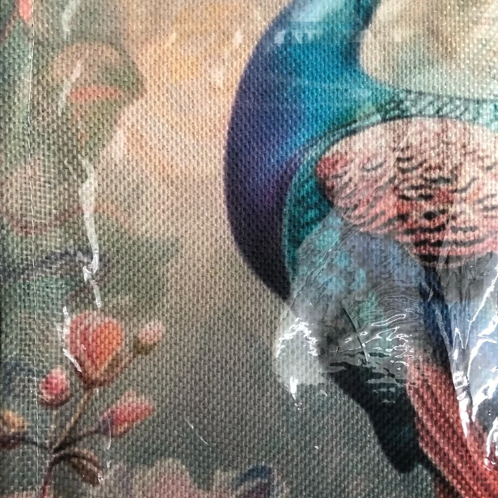 Romantic Floral Peacock #3 Table Runner (71” x 13”)